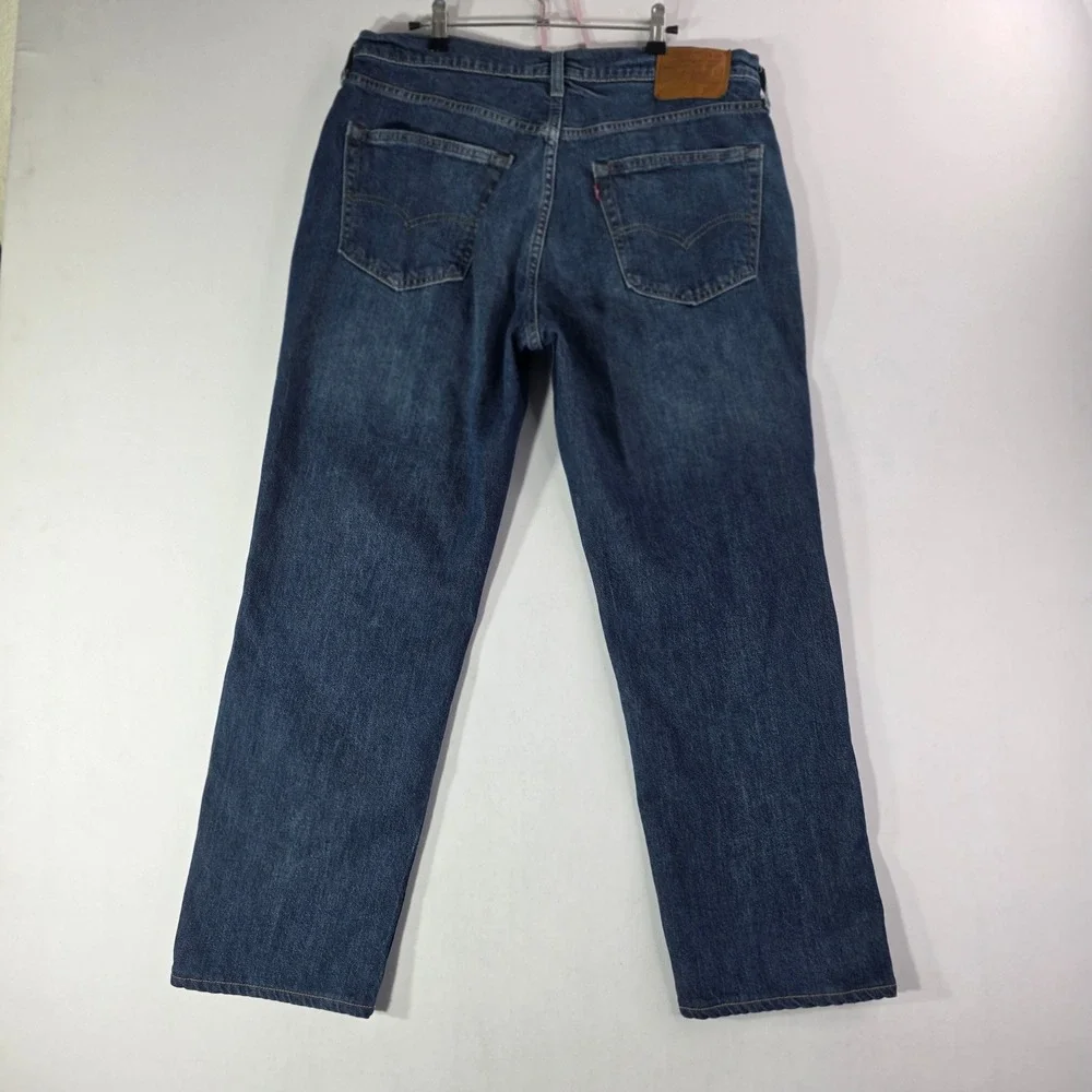 Levis 541 Athletic Taper Jeans Mens 36x28 Blue Denim BIG E Dark Wash
